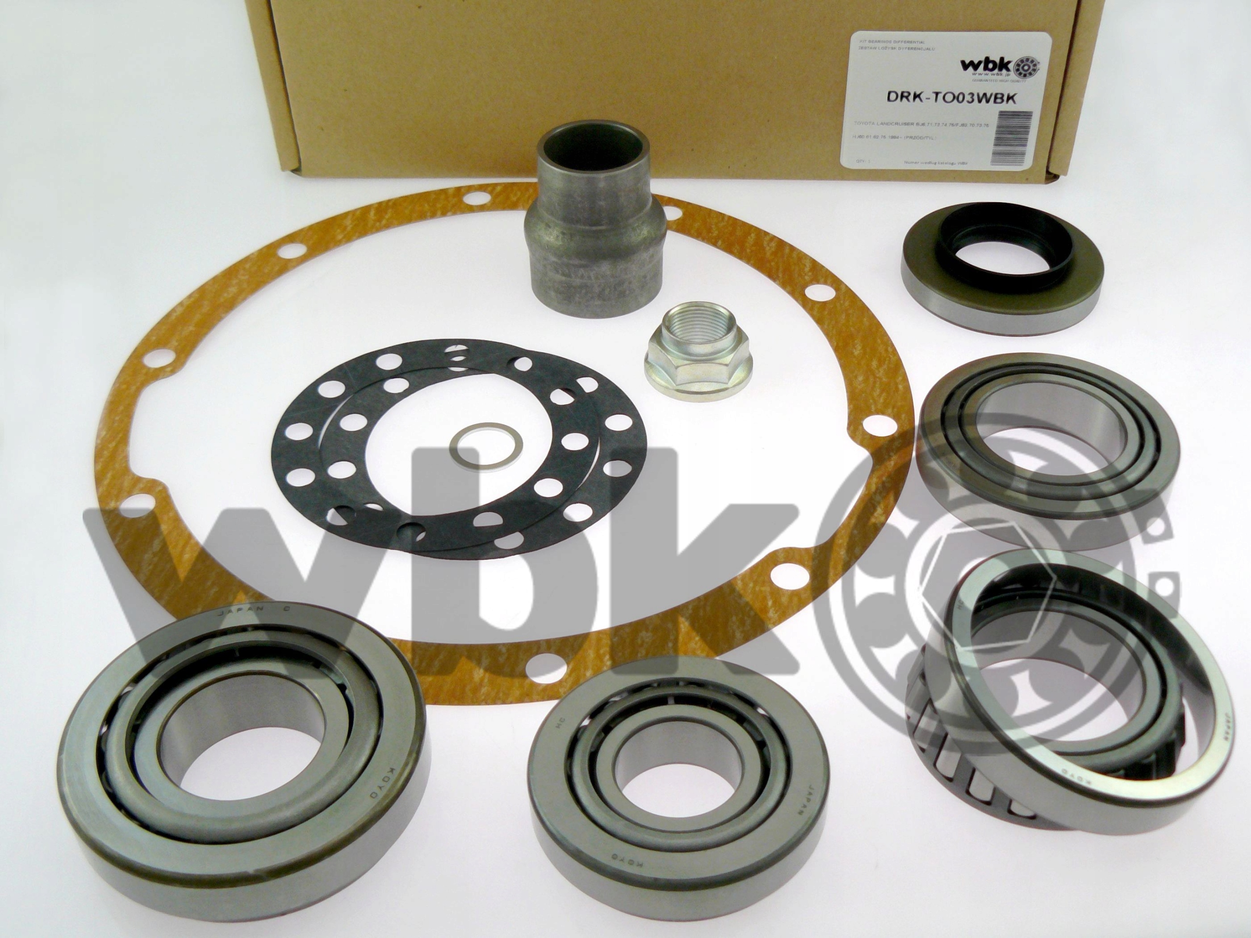 ZESTAW LOZYSK DYFERENCJALU TOYOTA LANDCRUISER 84