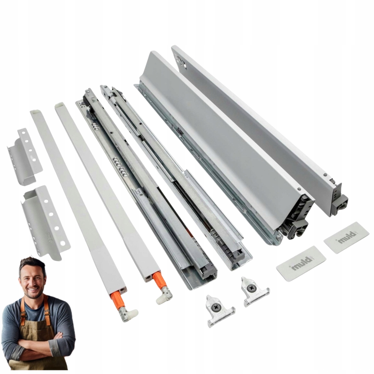 Zásuvka Blum Tandembox Antaro 450 mm Stredná 167 mm Nosnosť 35 kg Šedá