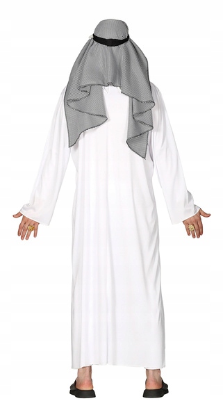 STRÓJ ARABA ARAB SZEJK KSIĄŻE PUSTYNI BIAŁY L Rozmiar L