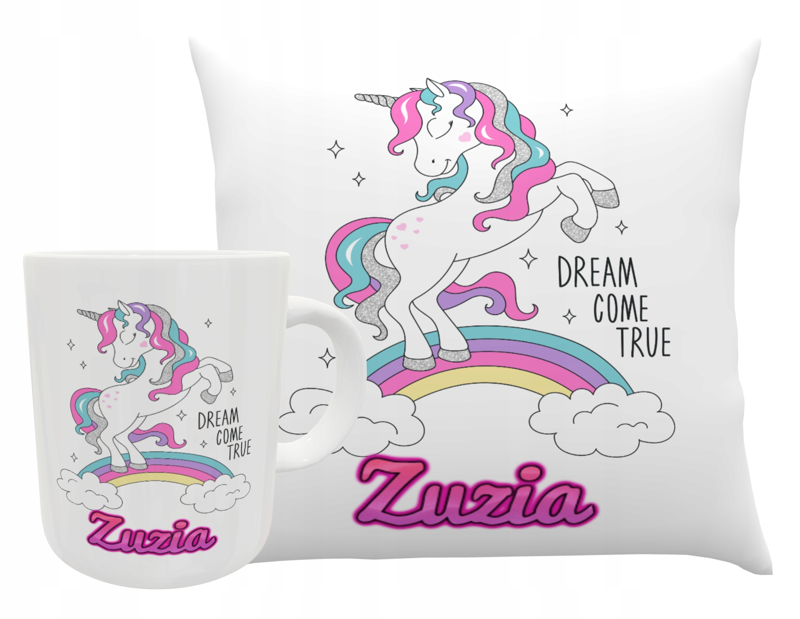 

Kubek Poduszka Unicorn Jednorożec Z Imieniem