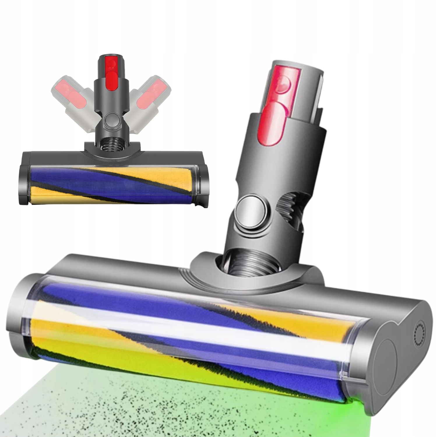 Měkký Turbo Kartáč Led Nástavec pro vysavač Dyson V7 V8 V10 V11 V15