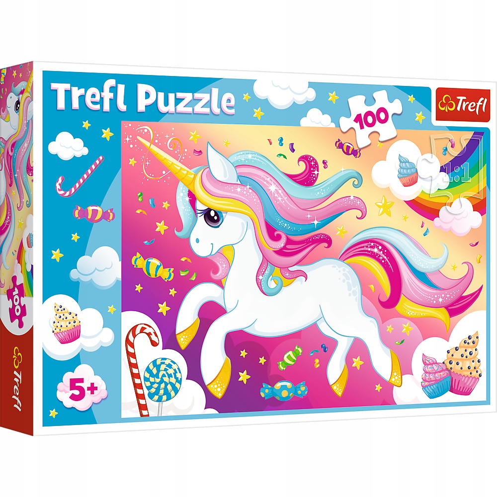 

Puzzle 100 el. Piękny jednorożec 16386 Trefl