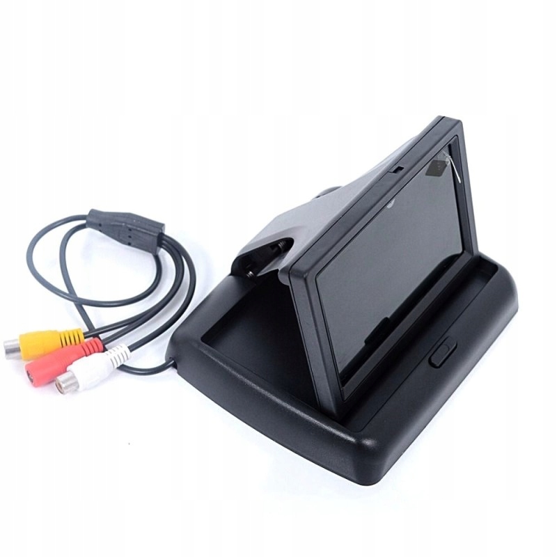 Wyswietlacz kamery cofania skladany monitor LCD Additional kit components wiring