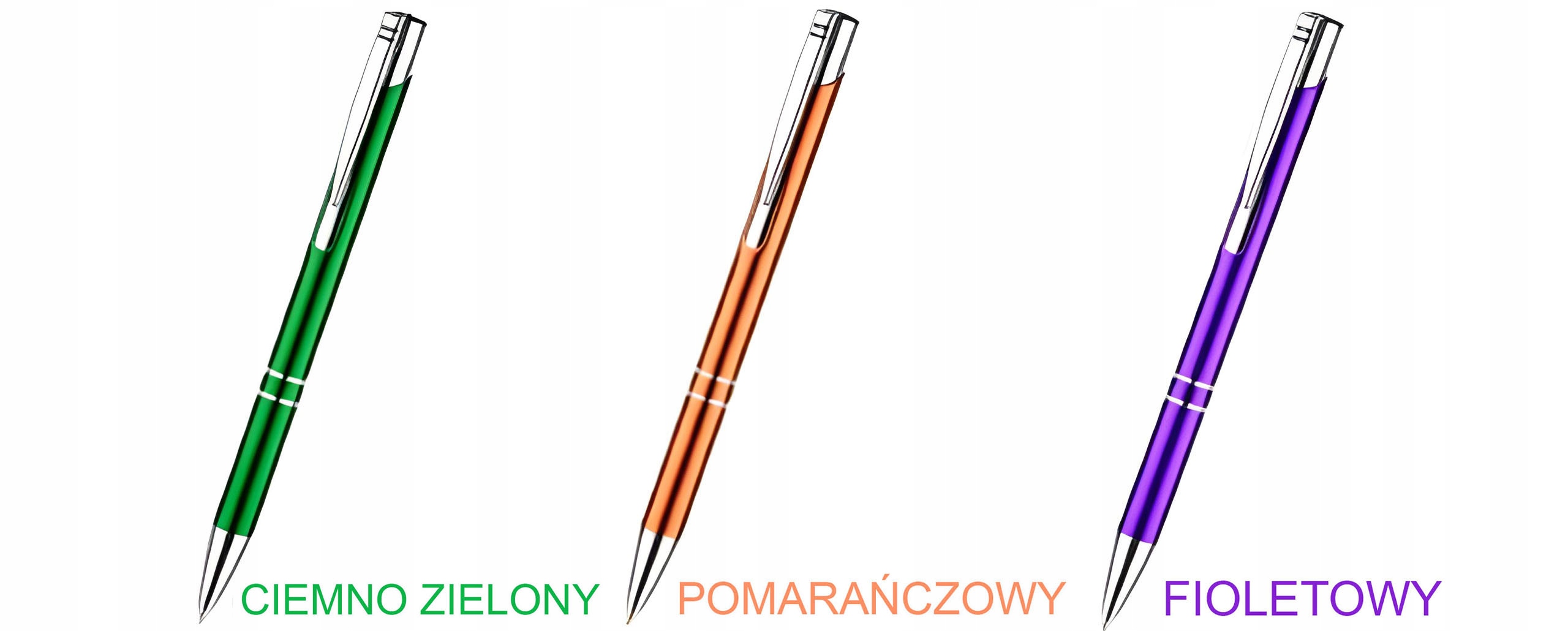 DŁUGOPISY REKLAMOWE Z GRAWEREM LOGO NAPISEM 100SZT Marka inna