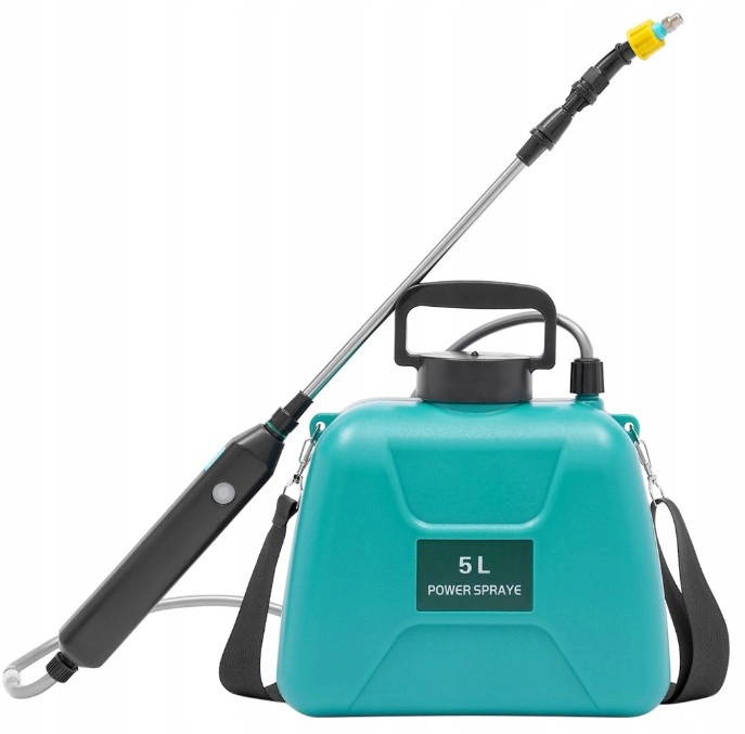 Opryskiwacz Ciśnieniowy Akumulatorowy Elektryczny Ręczny Ogrodowy 5L Dysze