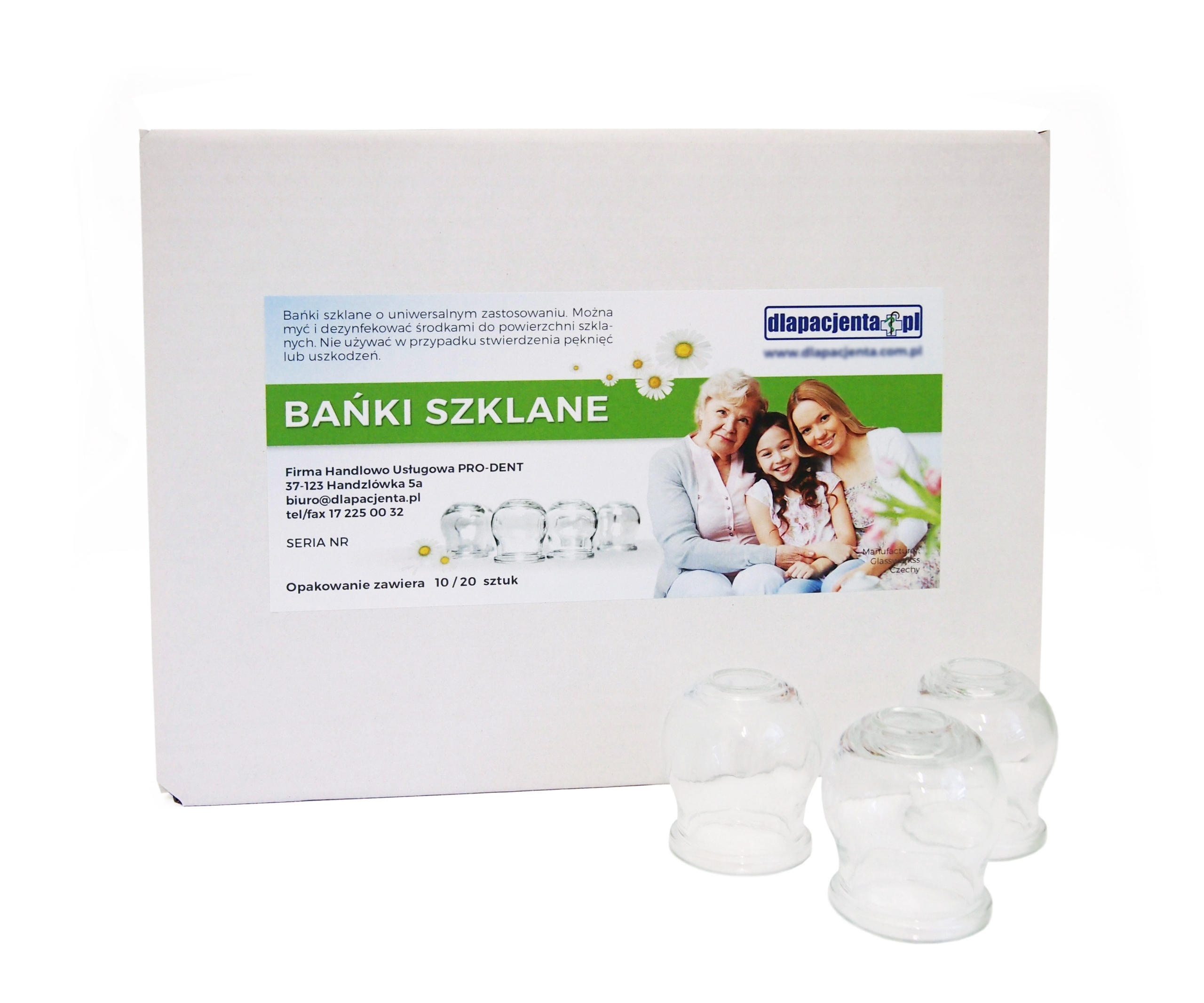 

Bańki szklane lekarskie ogniowe komplet - 20 szt