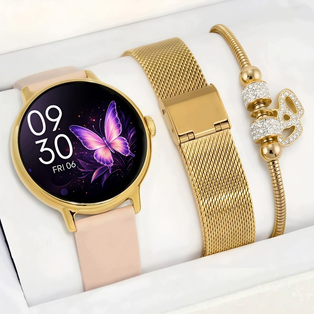 Dámská sada Chytré Hodinky Gravity – Spojení Hovorů Amoled 2 Gps pásky