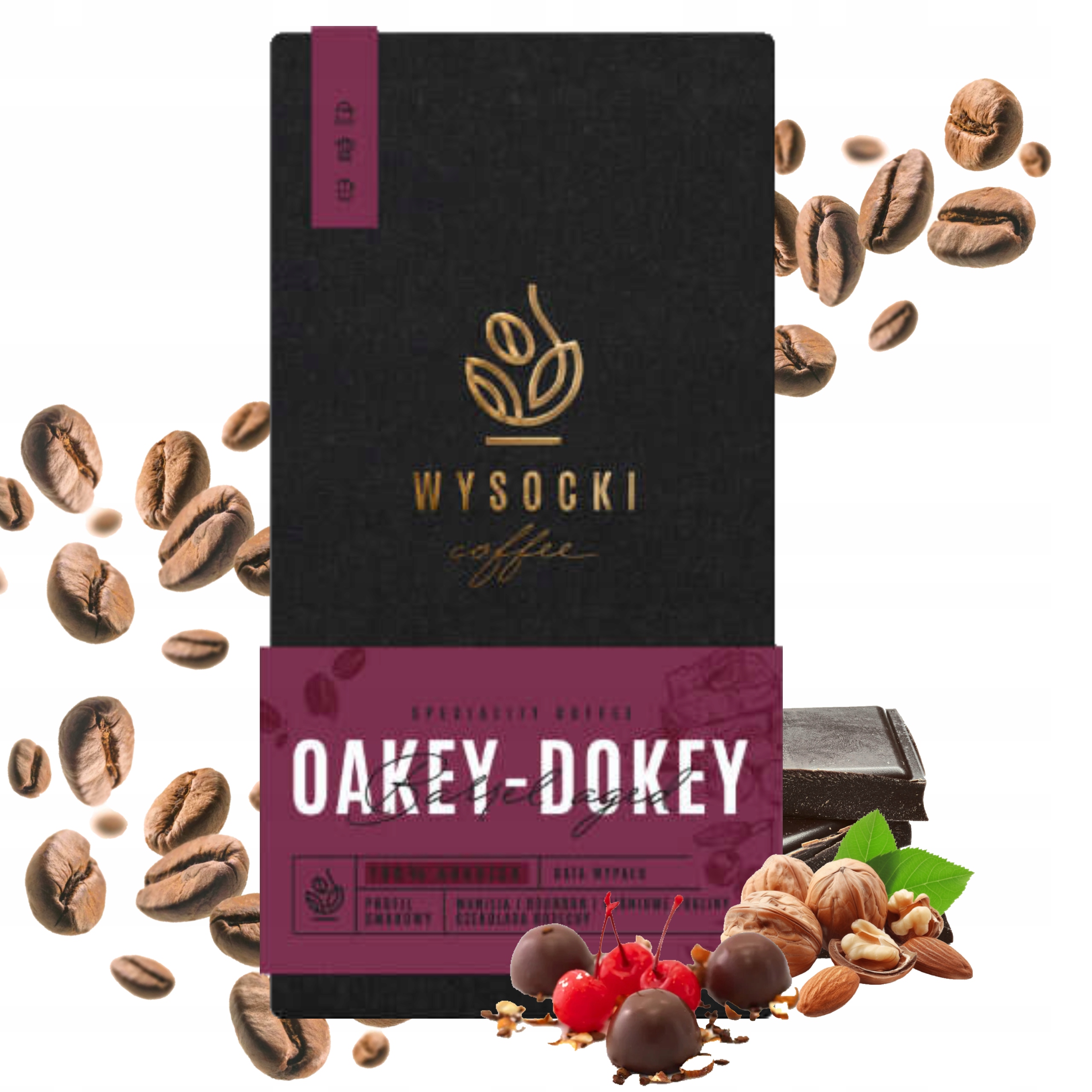 Levně Káva zrnková Wysocki Coffee Oakey-Dokey Barrel Aged 100% Arabika 1 kg