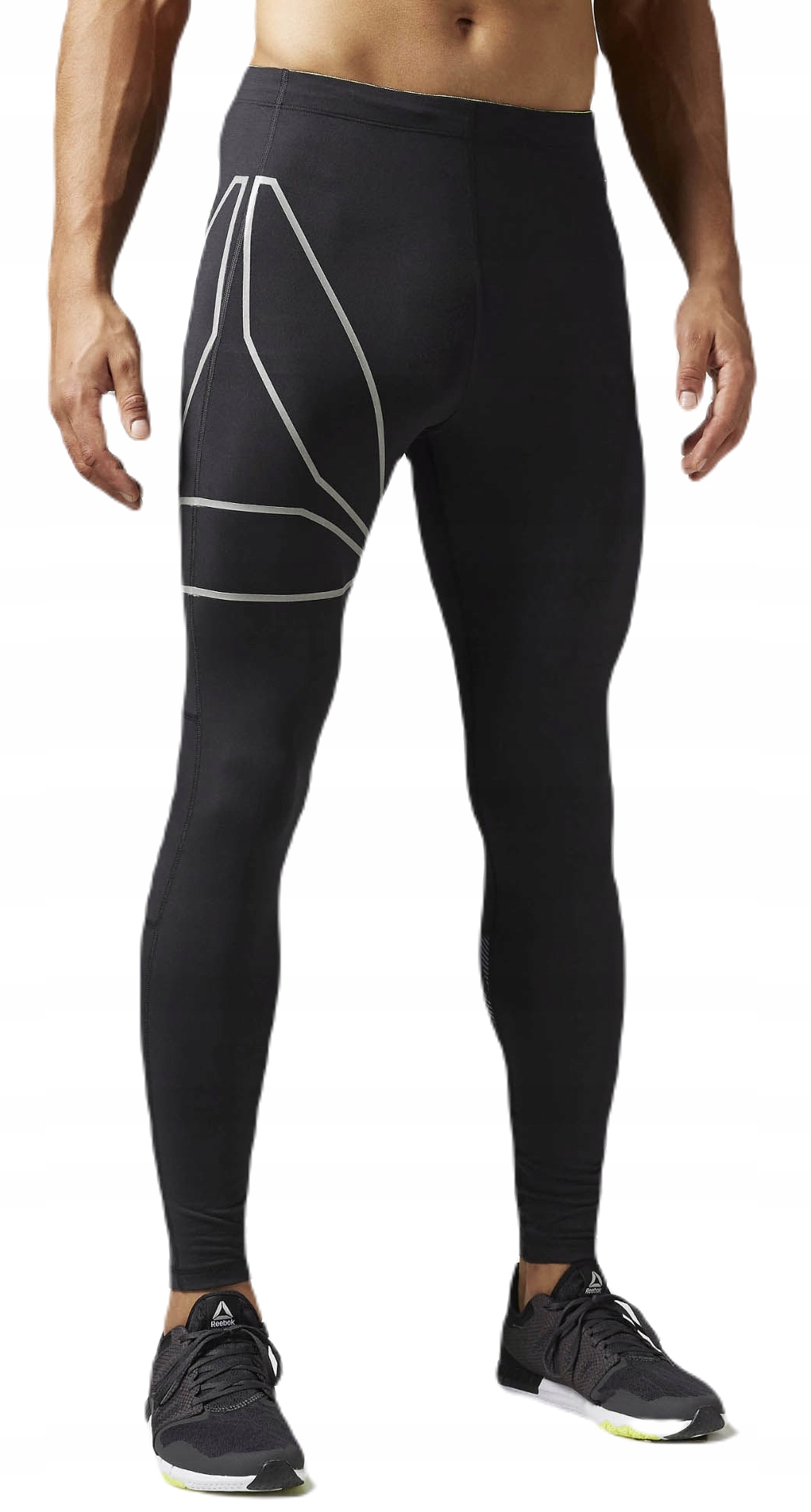 Legginsy męskie Reebok Running Reflective B47127