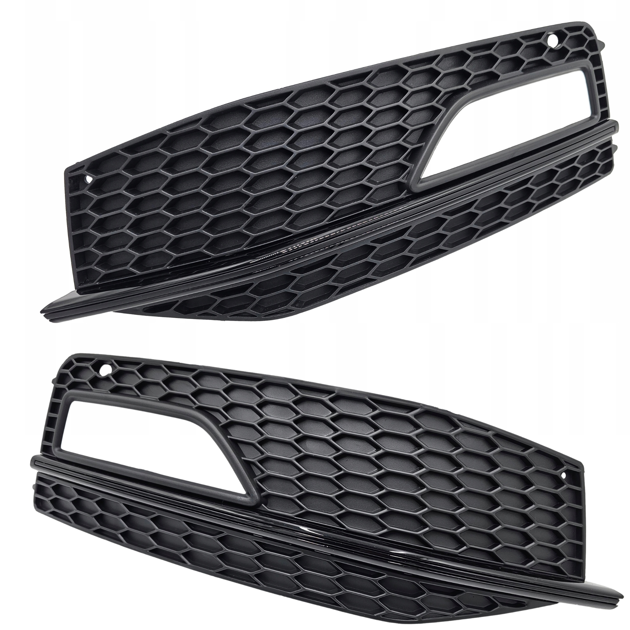 Audi A4 B8 S-line 2011-2015 Atrapy Rámu Nárazníkové Mřížky Černá Lišta P+l