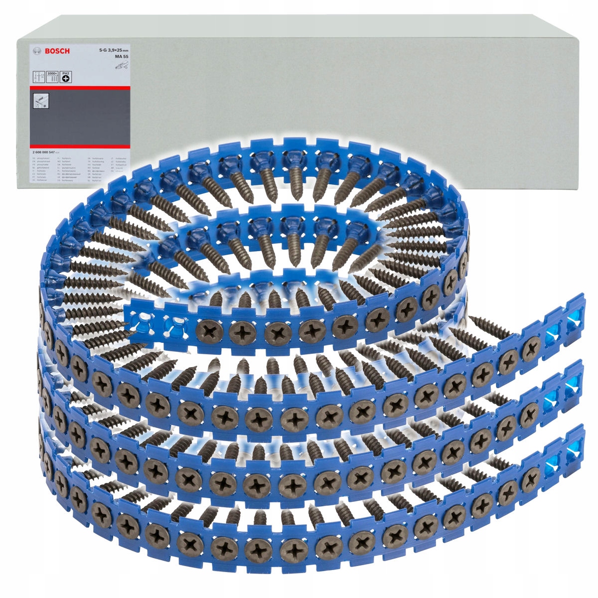 

Bosch Wkręty na taśmie 3,9x25mm grubozwojne do Gk