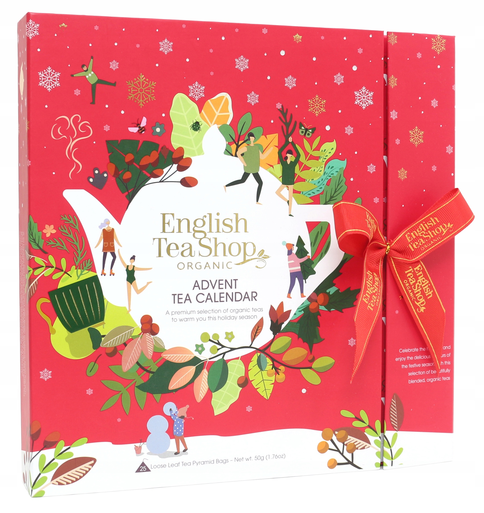 English Tea Adventní Kalendář čaj kniha červená