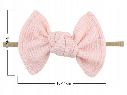 OPASKA na głowę dla niemowląt CHRZEST ROCZEK Kolor różowy