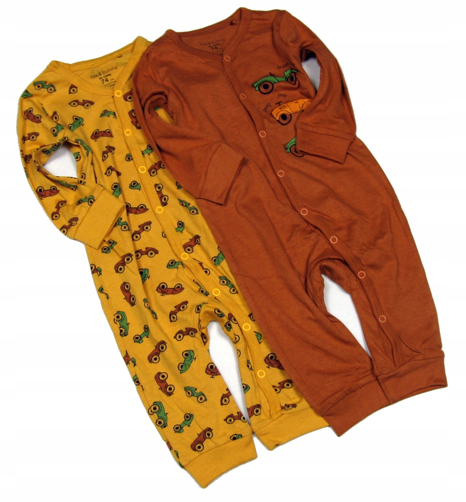 FJ676 Bawełniany rampers 2-pak SINSAY 74 NOWA