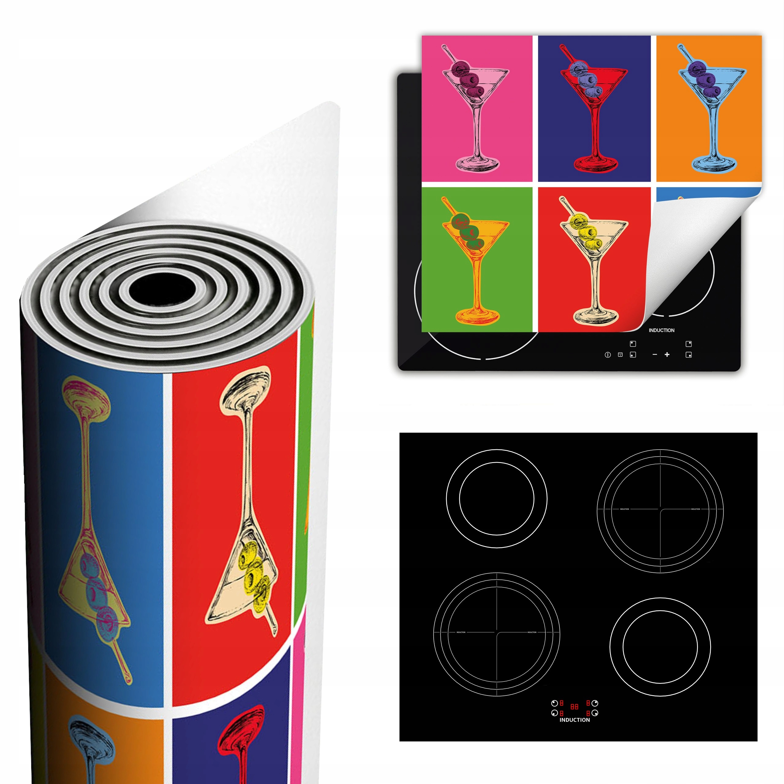 Ochranná Podložka Na Sporák Má Více Místa 60x52 pop Art. barevná