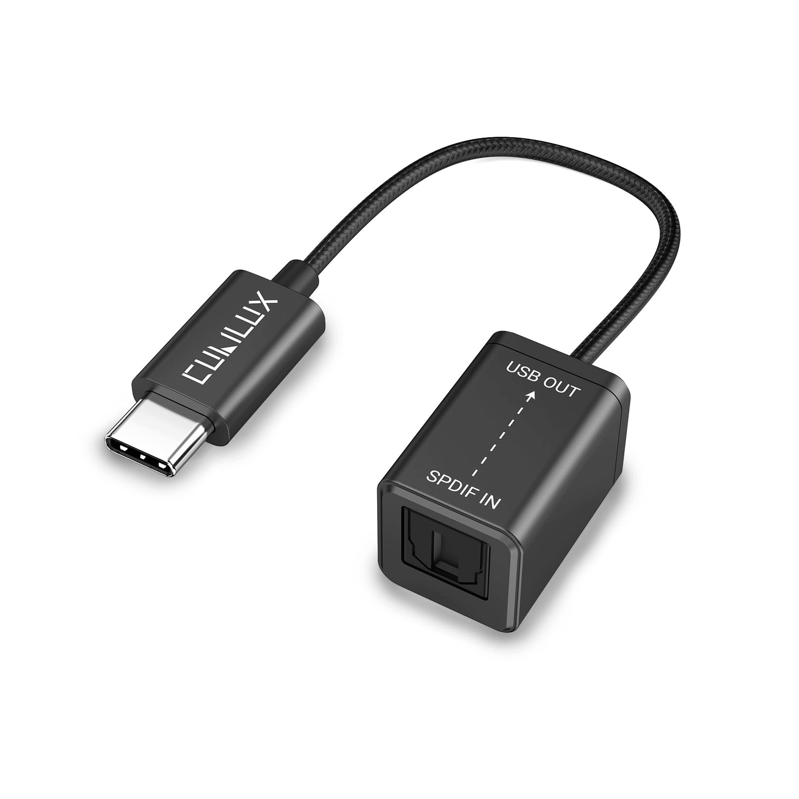Usb C přijímač Spdif optický adaptér Toslink pro nahrávání stereofonního zvuku