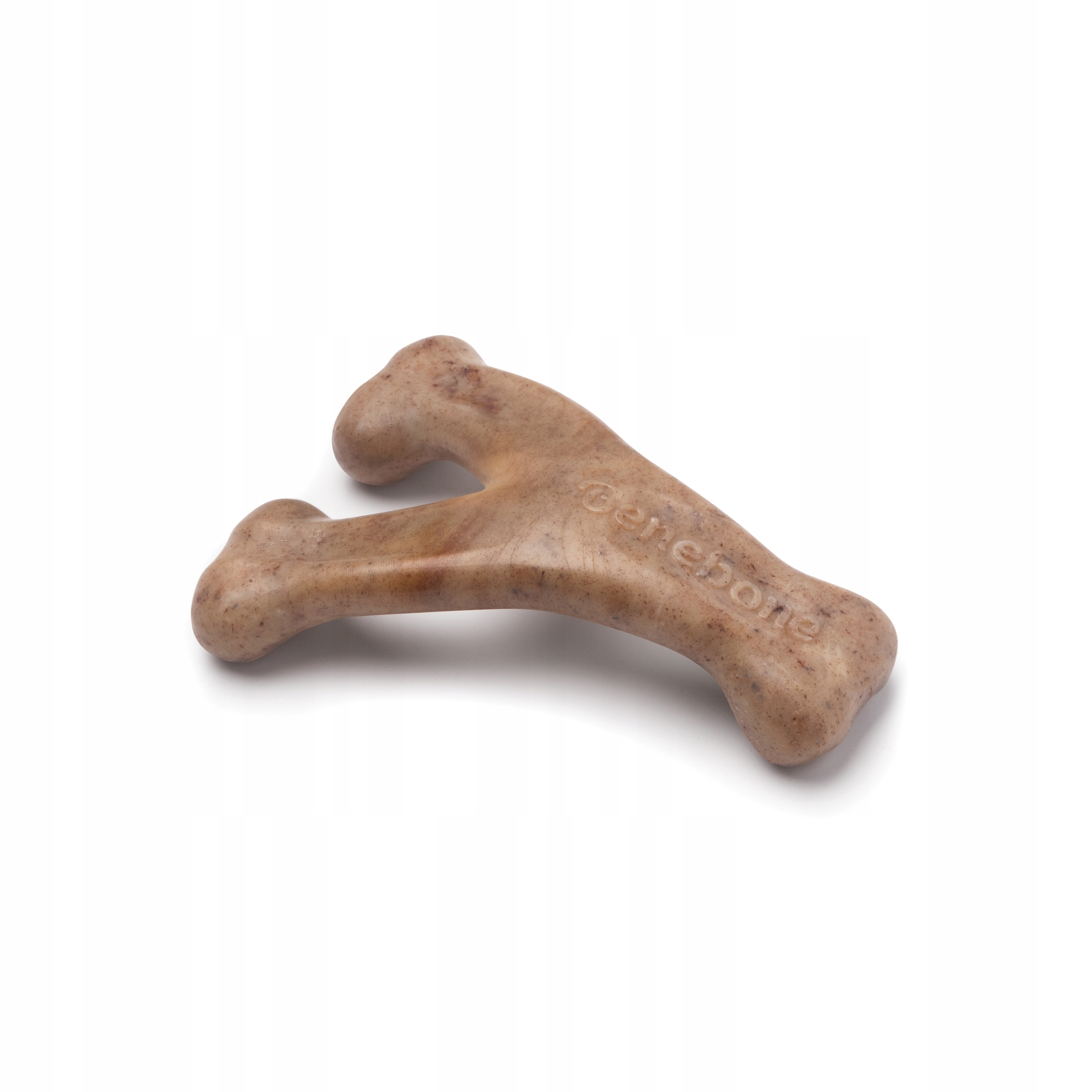 Levně Kousátko pro psa Benebone Puppy Wishbone Bacon S
