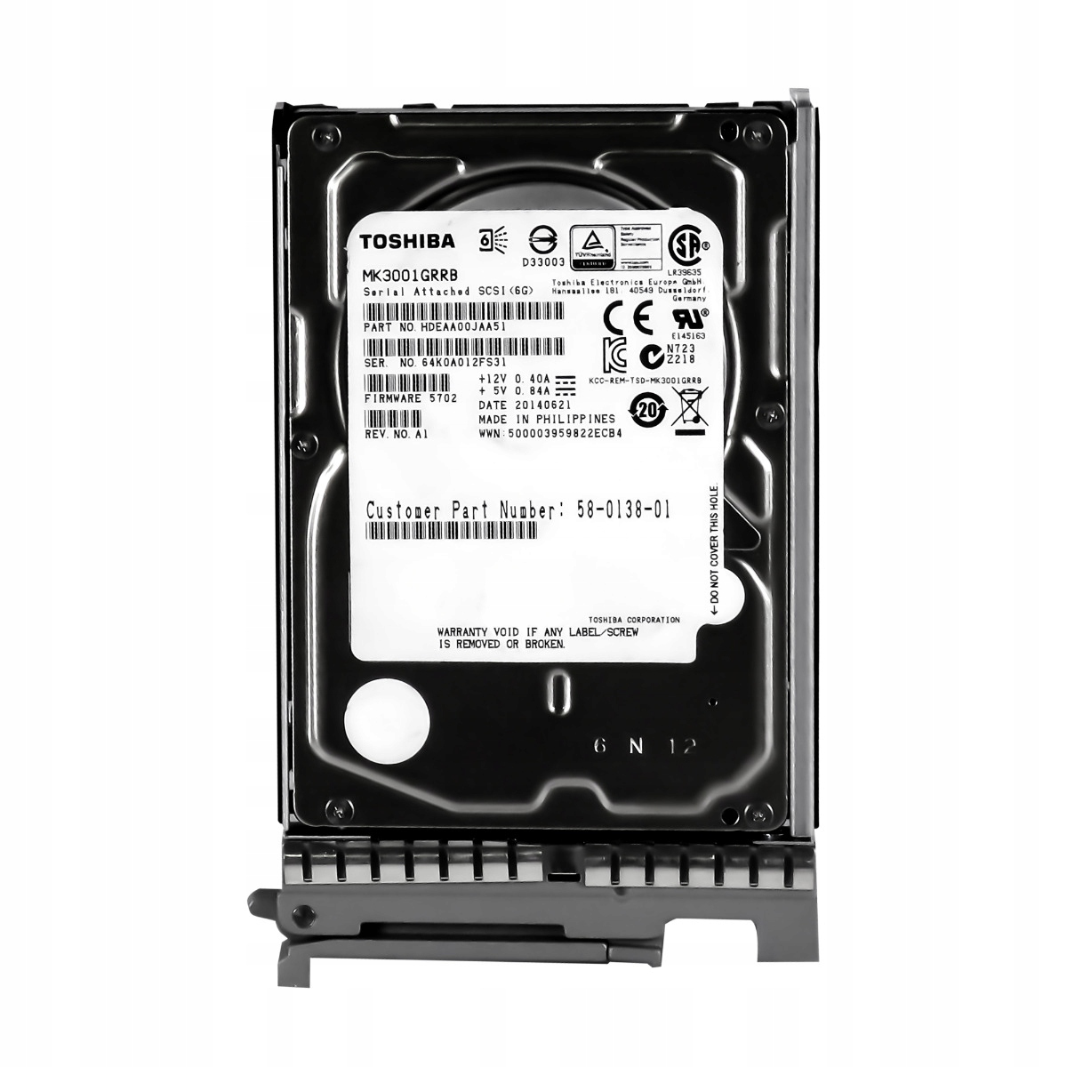Cisco 58-0138-01 300GB SAS-2 15K 32MB 2.5'' MK3001GRRB