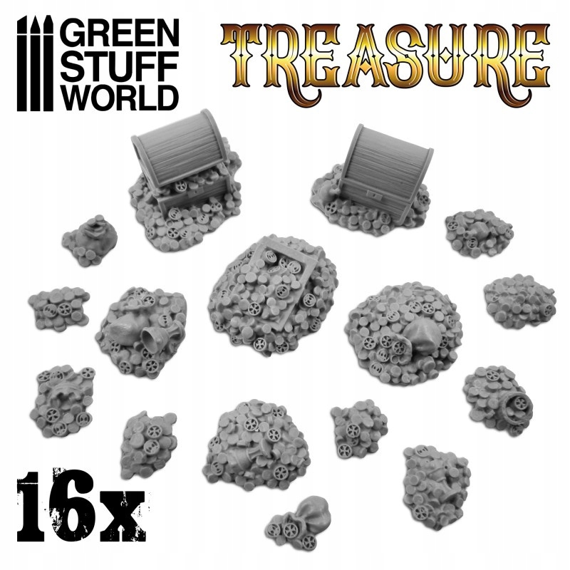 Resin Treasure Pieces - skarby 16 szt. System Inne systemy