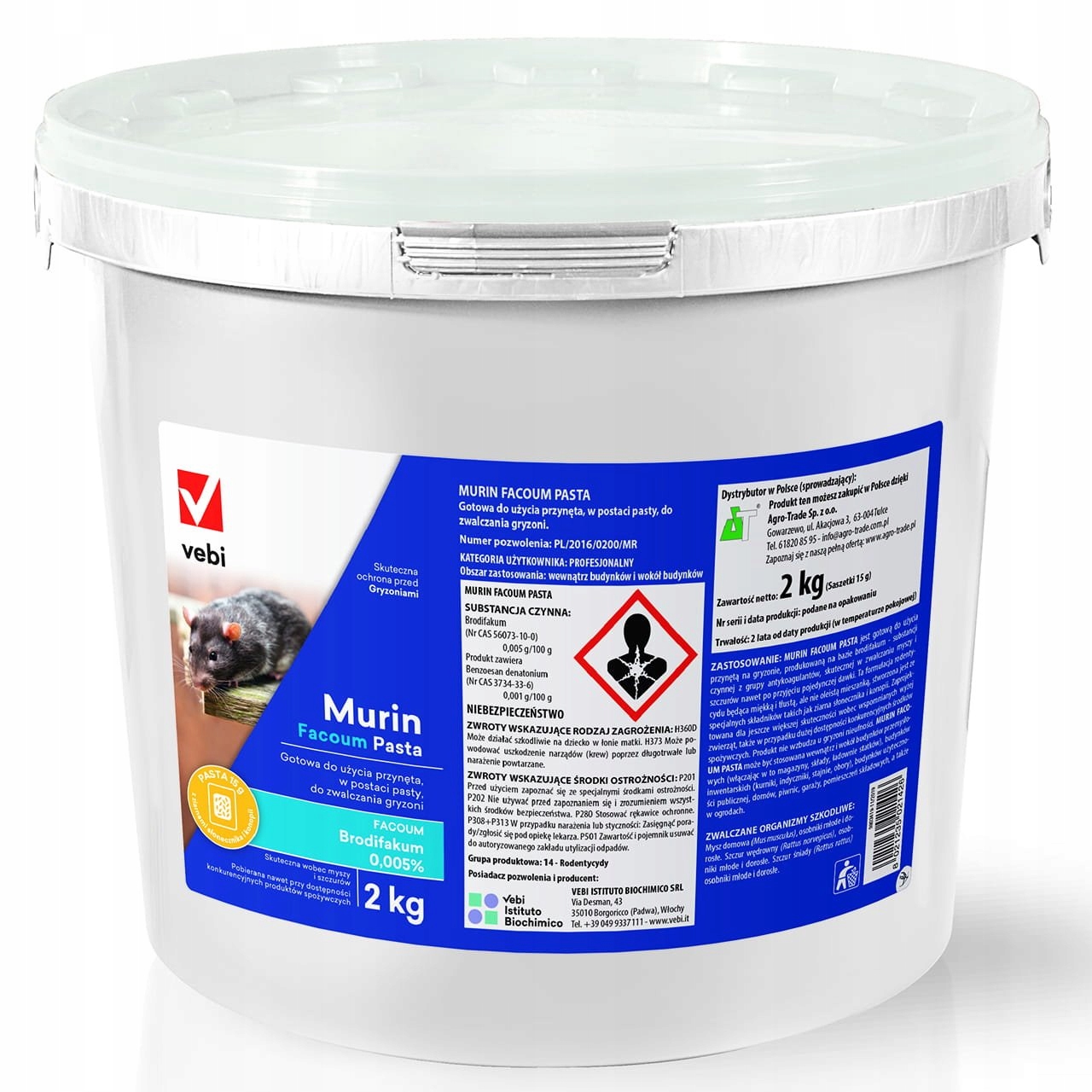 

Murin Facoum Pasta 2KG.(SASZETKI 15GR.) Trucizna N