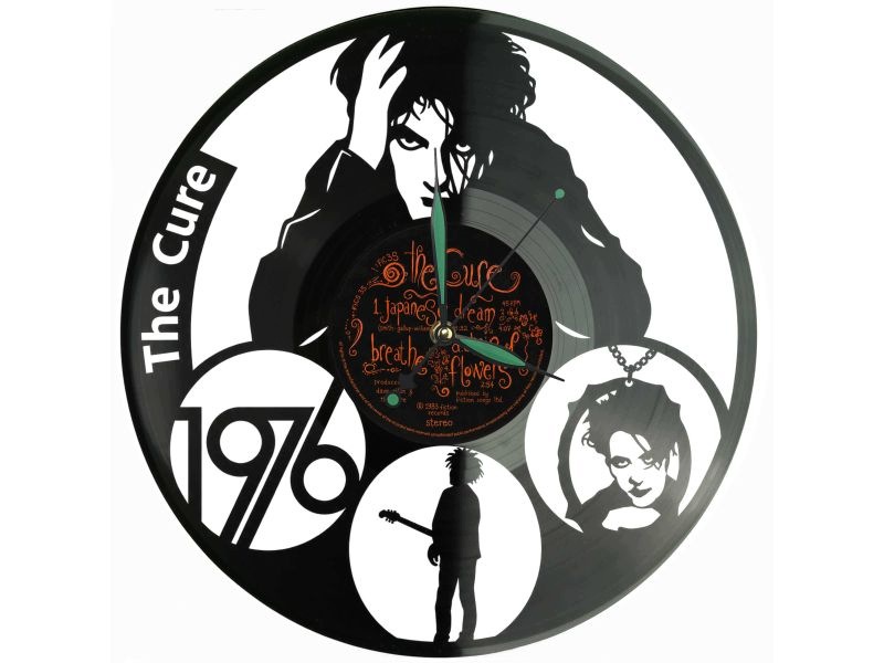 Dárek Cure Vinyl Nástěnné hodiny Vinylová deska Unikátní dekorace pro
