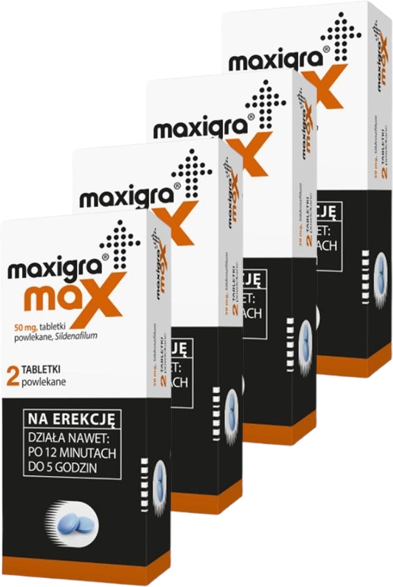 Maxigra Max ERECTION POTENCY 50 mg 4 x 2 tablets