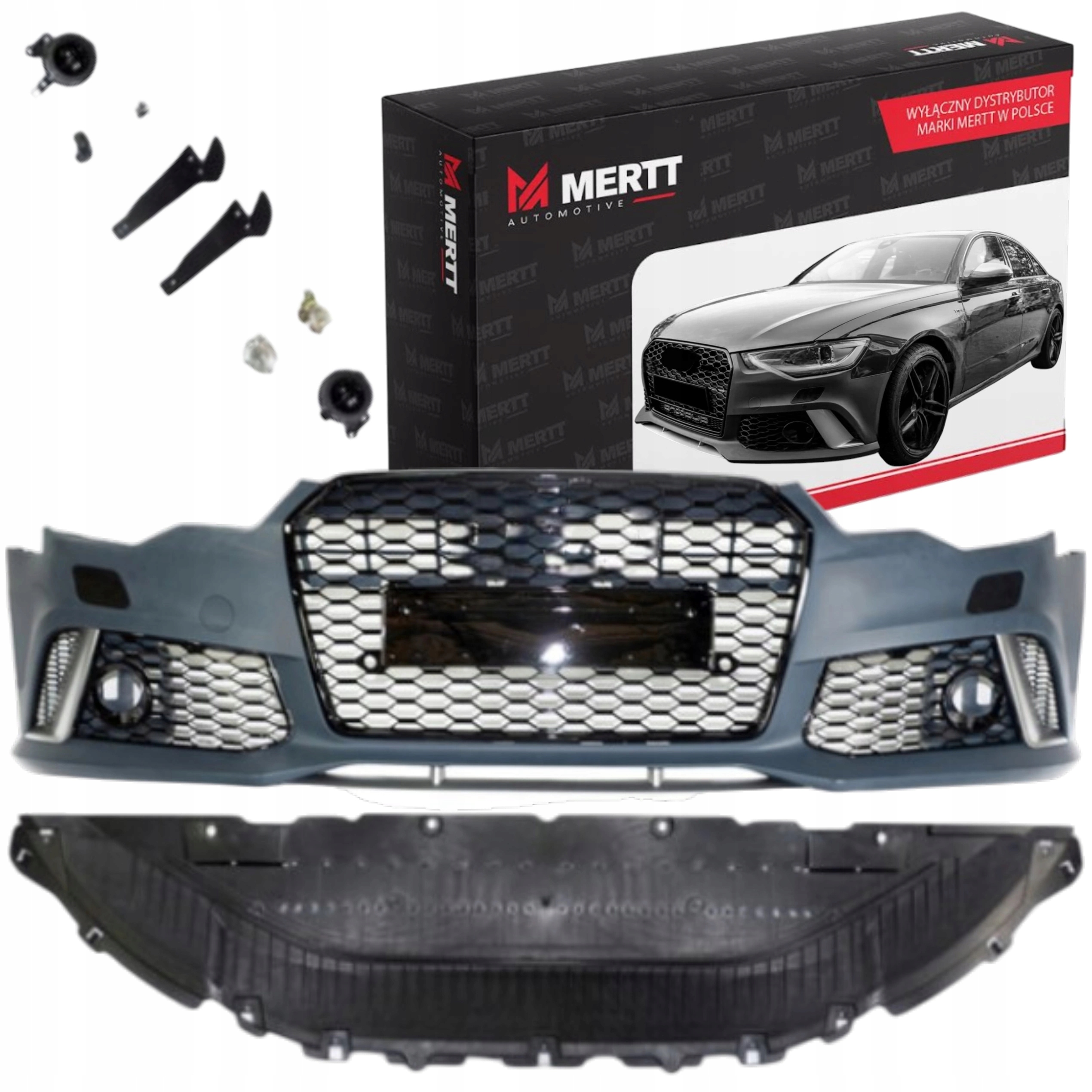 Nárazník Rs Look Audi A6 C7 4G 2015-2018 Kompletní Atrapy Mřížky Krytky