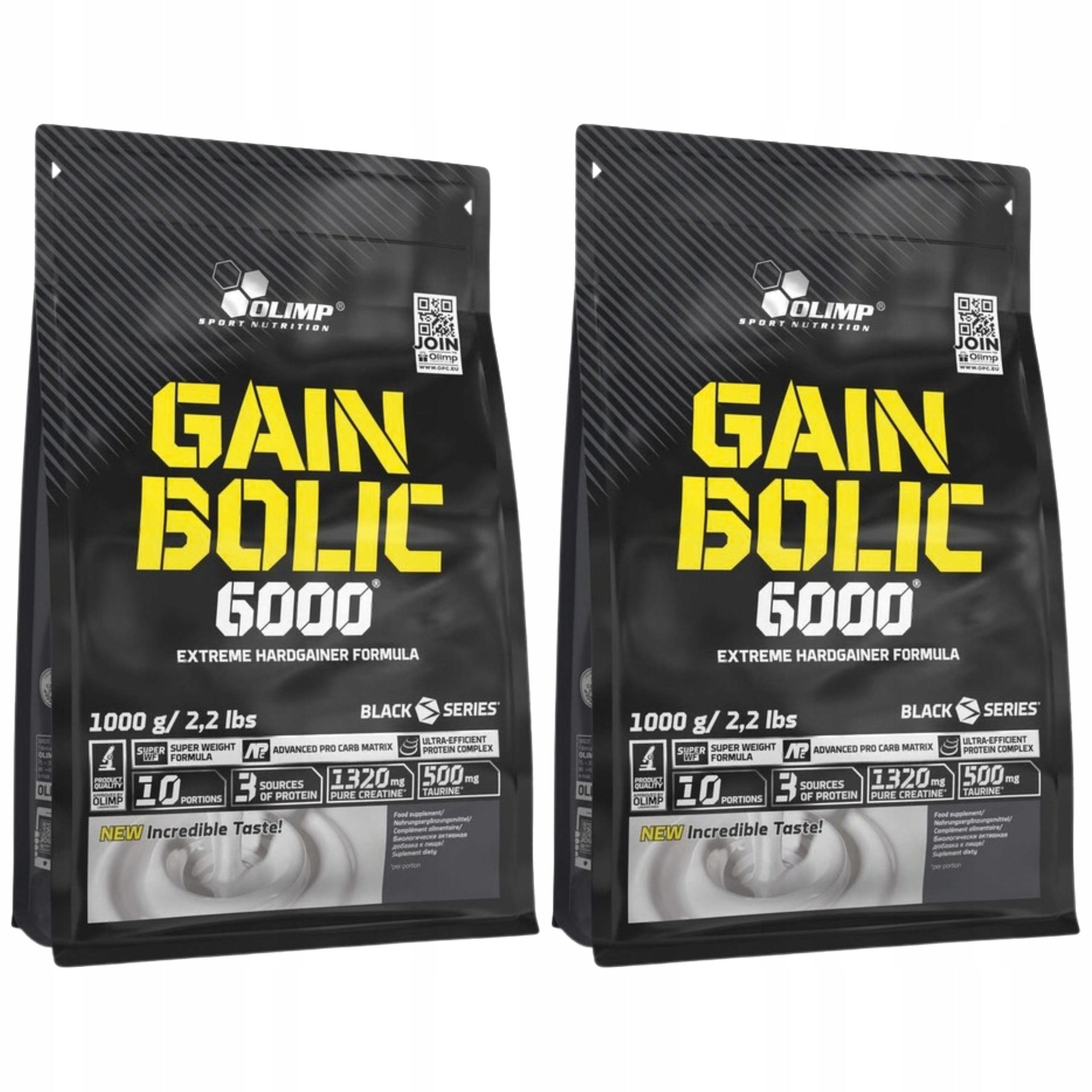 2x Gainer Svalová hmota Sacharidy Kreatin Gain Bolic Olimp