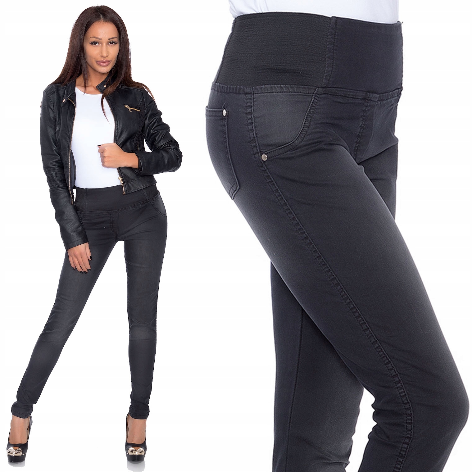 

557_ S/36_ Wyszczuplające Spodnie Jeans,slim