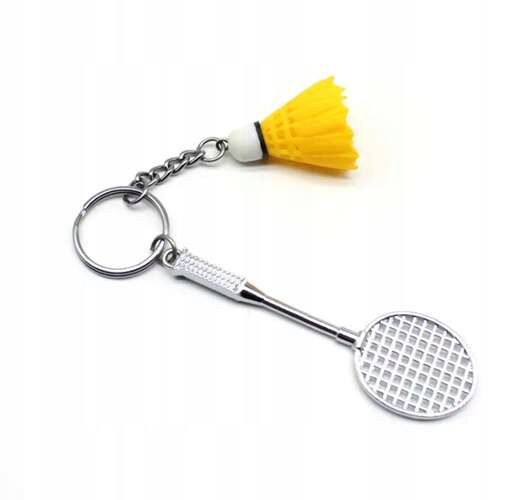 Brelok Sportowy Badminton Dla Sportowca Zawodnika Gracza Rakieta Lotka