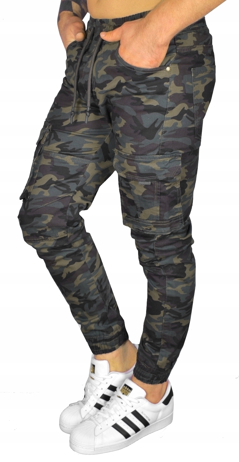 BOJÓWKI MĘSKIE SPODNIE ELASTYCZNE JOGGERY JAKOŚĆ Rozmiar 37