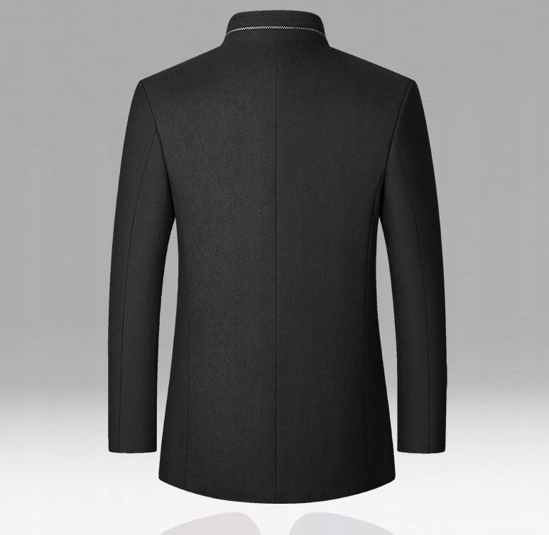 PŁASZCZ MĘSKI ZIMOWY KLASYCZNY Wełna Elegancki Model 2023 UIY