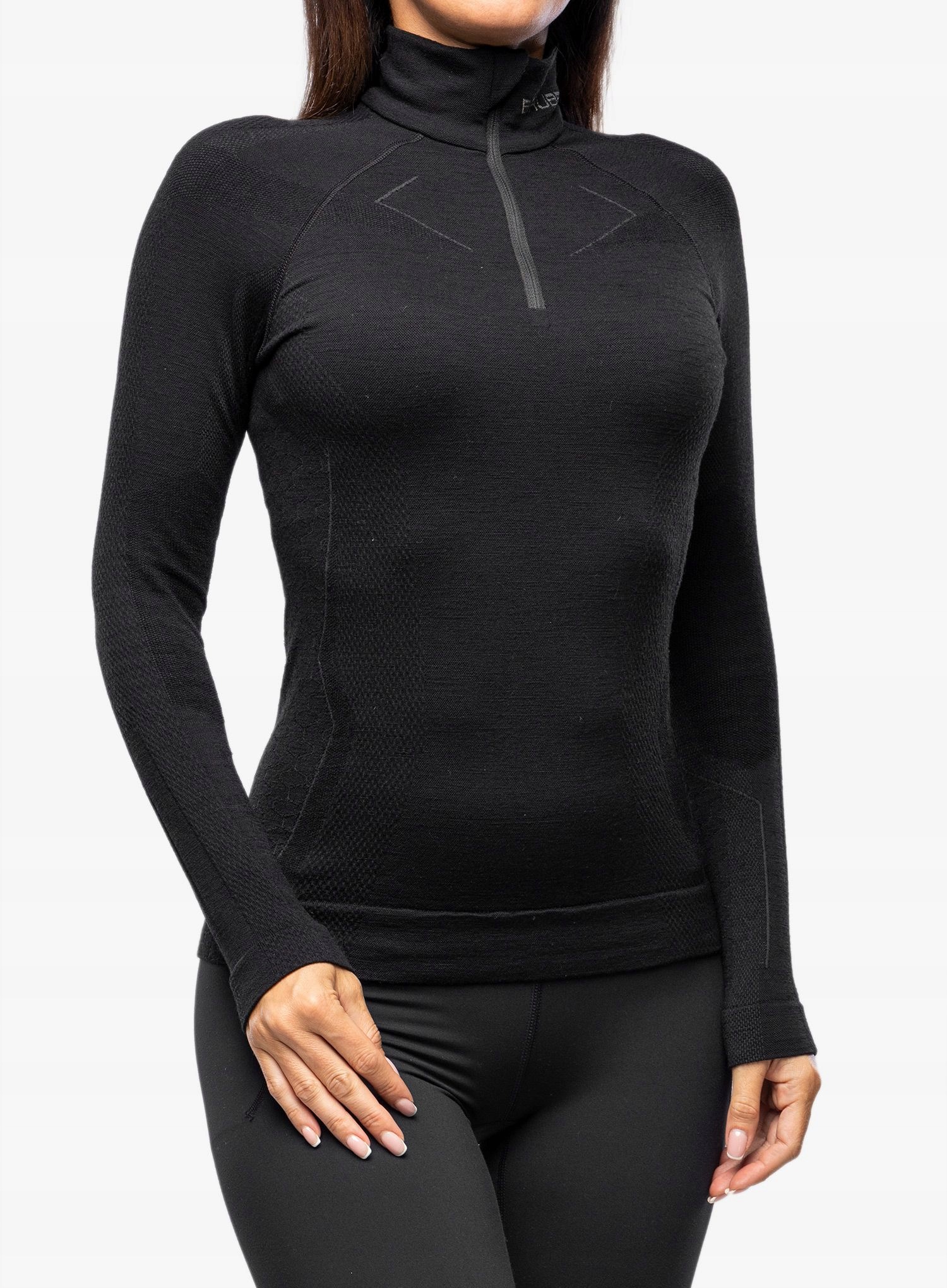 Bluza termoaktywna damska Brubeck Extreme Merino Hz black S