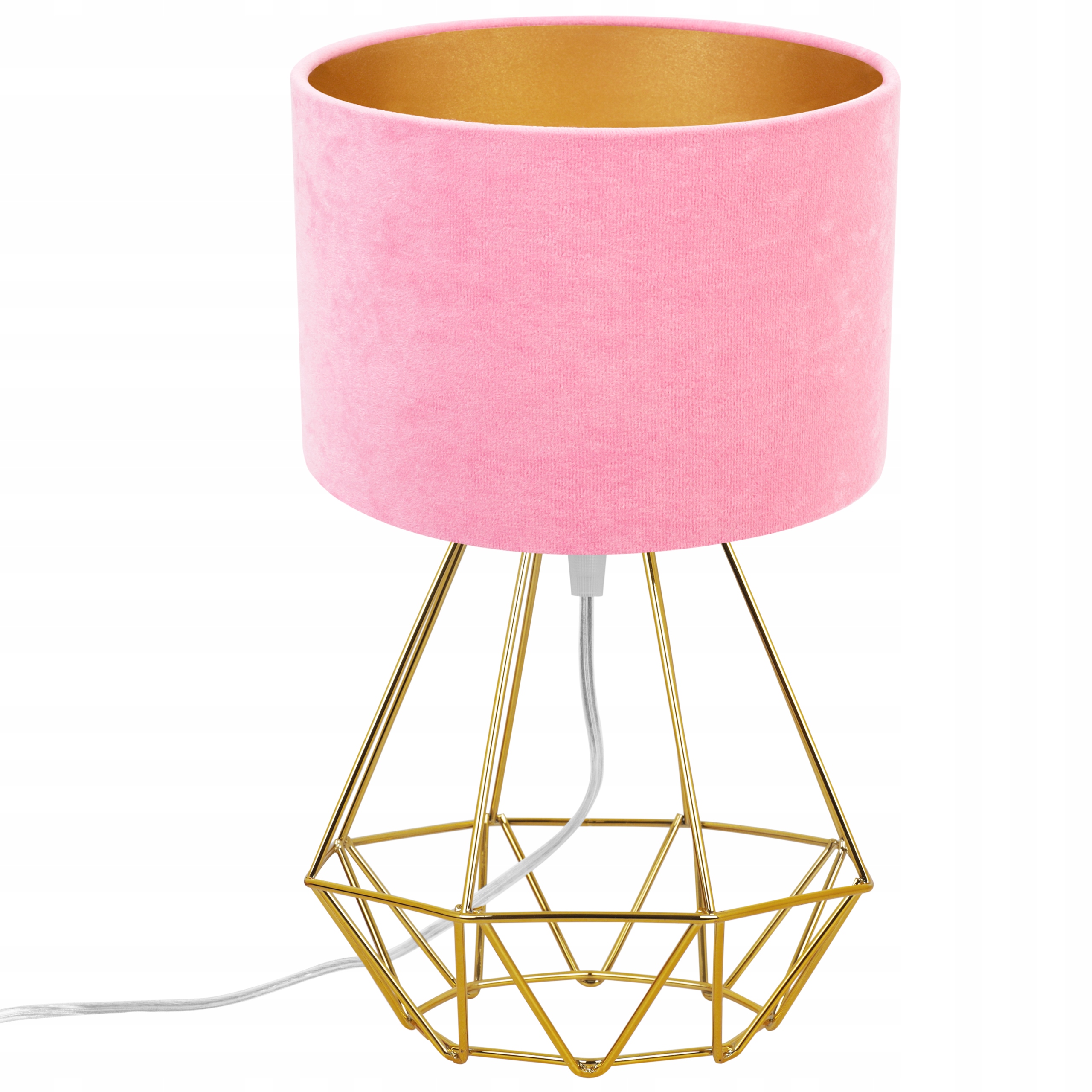 LAMPA STOŁOWA NOCNA BIURKOWA LED LOFT DRUCIK WELUR