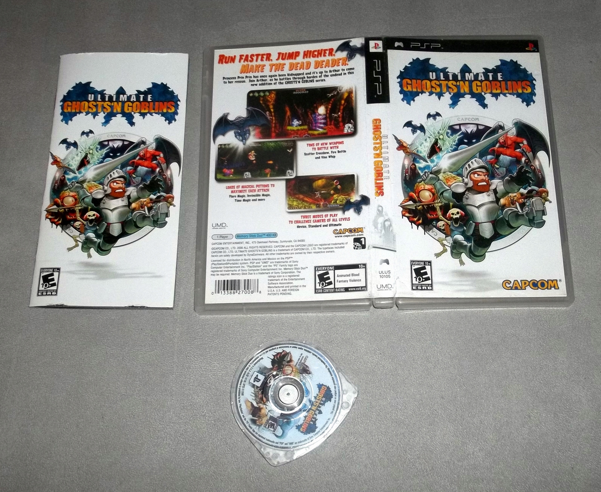 ULTIMATE GHOSTS'N GOBLINS kultowa platformówka remake ze SNES 16bit UNIKAT