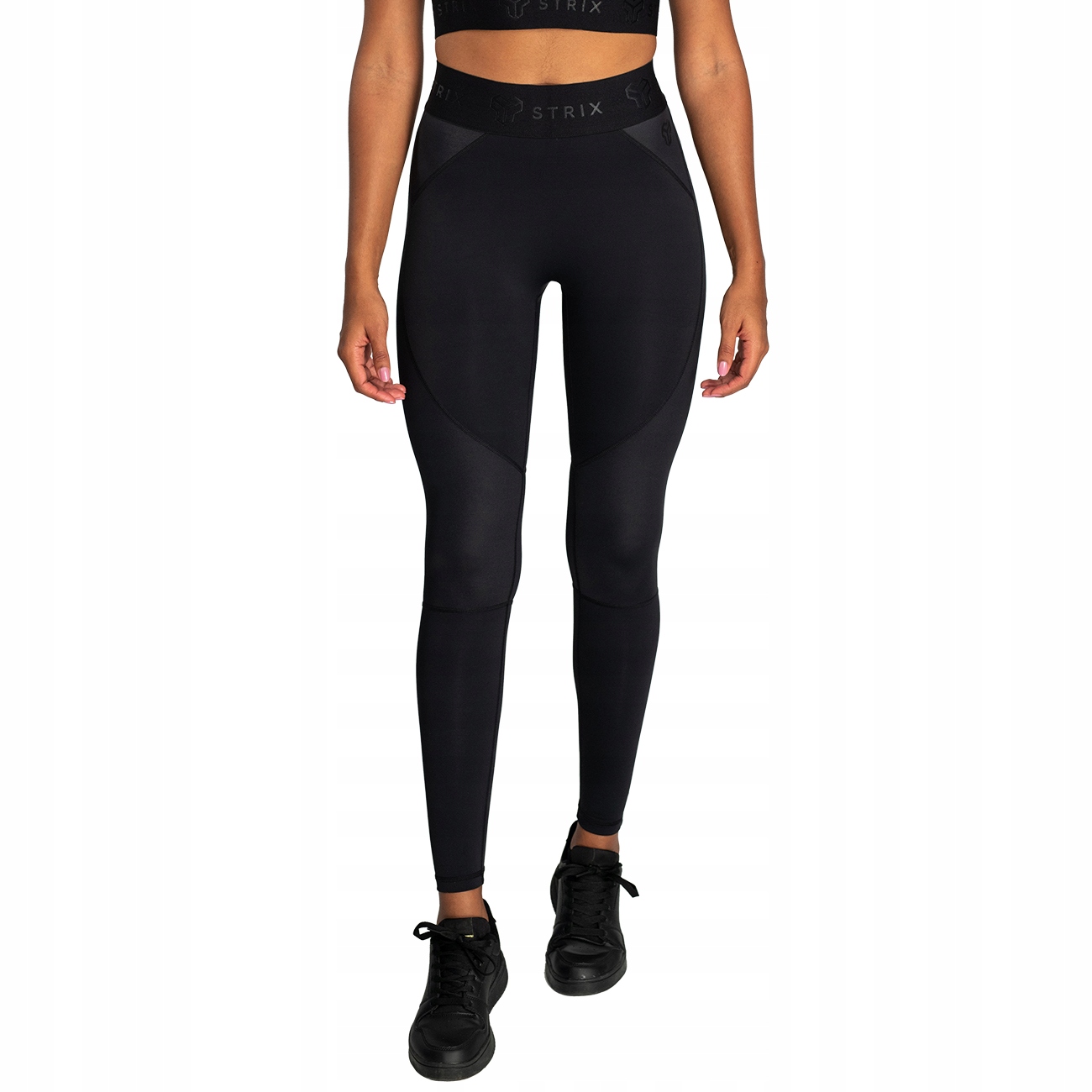 

Legginsy Sportowe Damskie Czarne Fitness Strix Xs