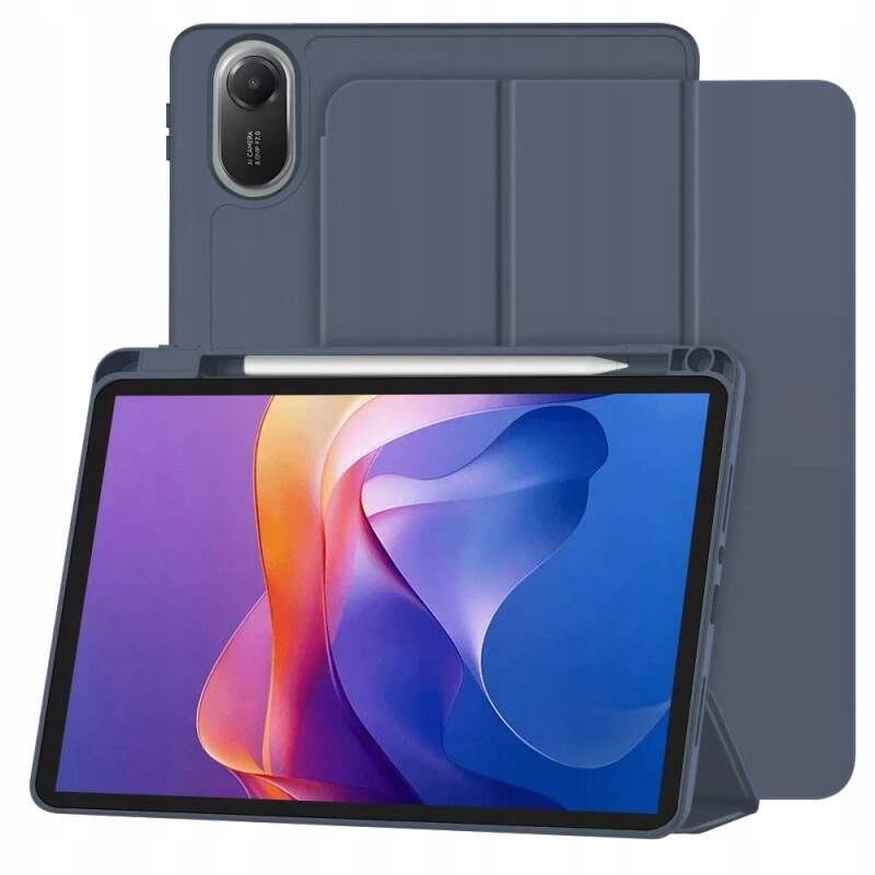 Techsuit etui ze stojakiem rysik do Xiaomi Redmi Pad 2 ciemnoniebieskie