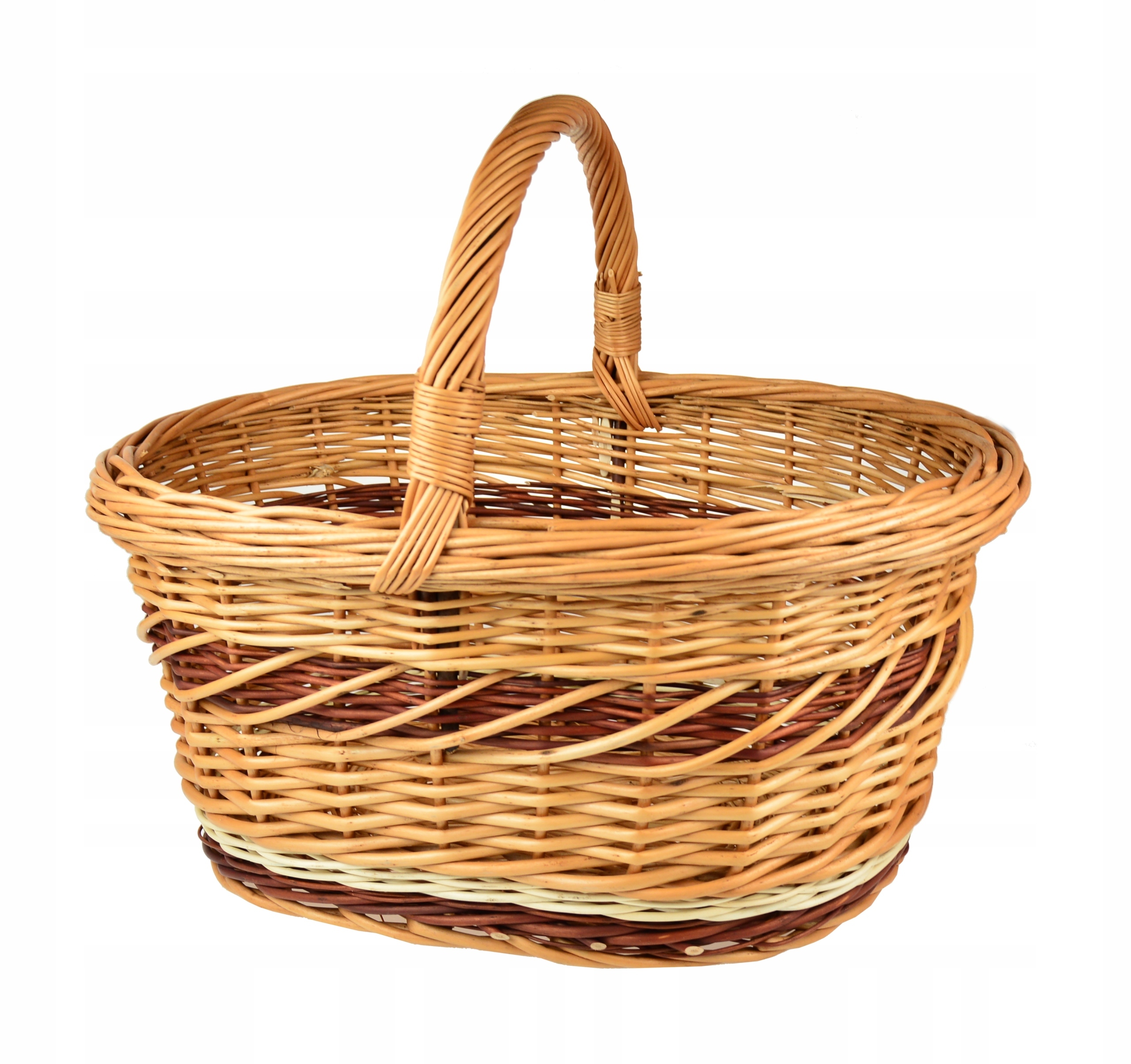 

Wielki wiklinowy Kosz Na Piknik Zakupy Grzyby 3XL