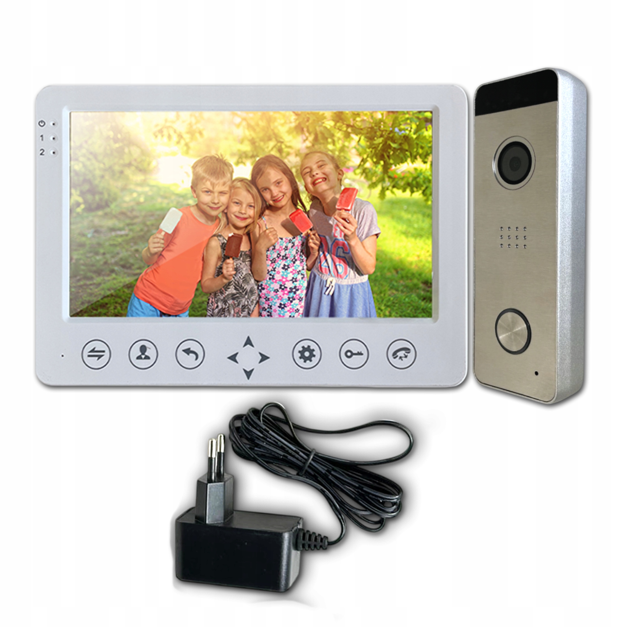 Videovrátnik Mia 7W-SD pre bránu a bránky, stanica 80S-150, drôtový