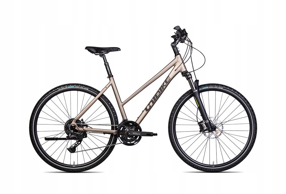 Rower crossowy Unibike Viper rama 21 cali koło 28 " tytanowy 2025