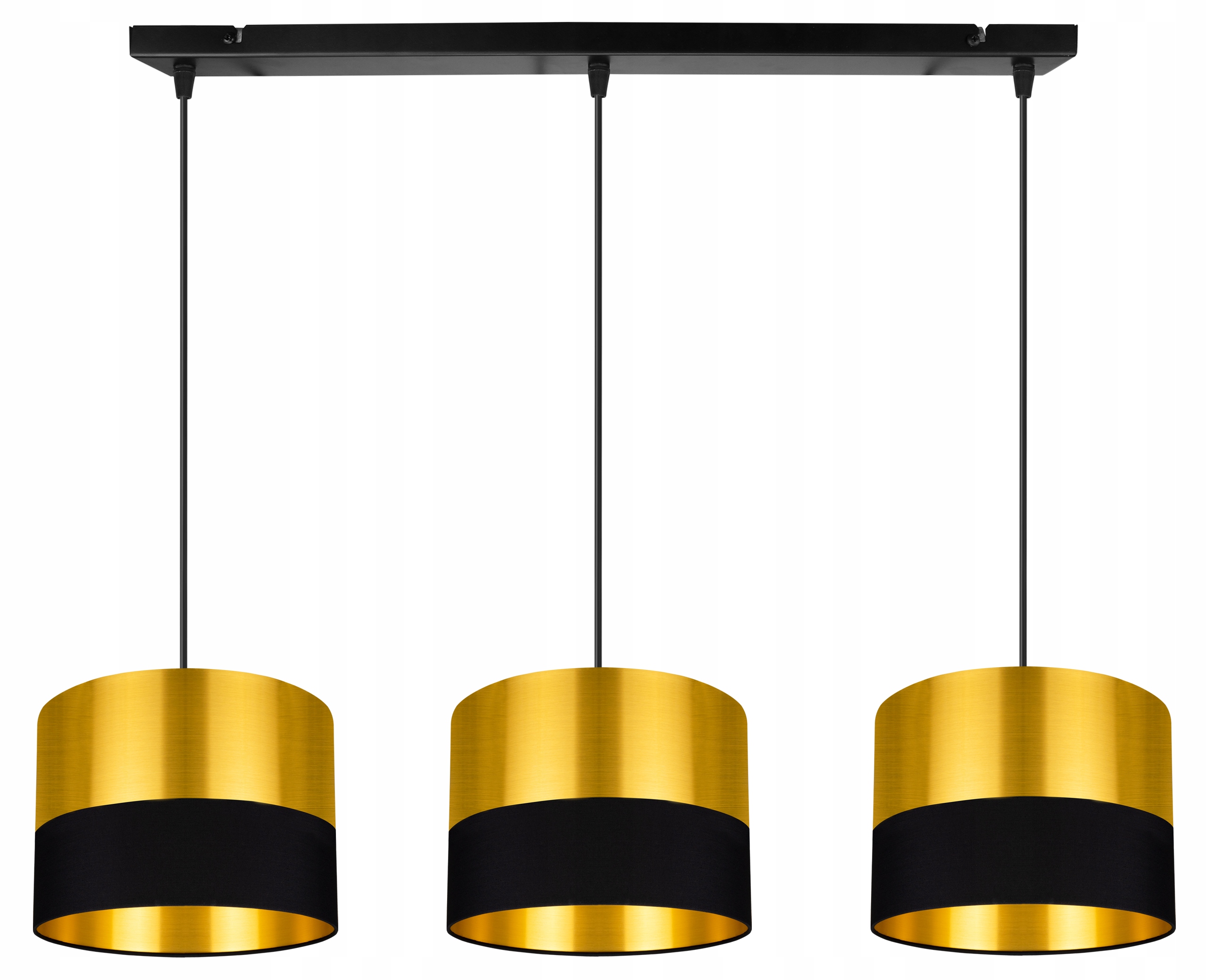 Lišta s nastaviteľnými tienidlami do interiéru v štýle glamour do jedálne Golden