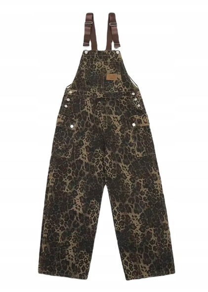 Aelfric Eden Džínové kalhoty zahradnické panterka s puntíky unisex vel. Xs