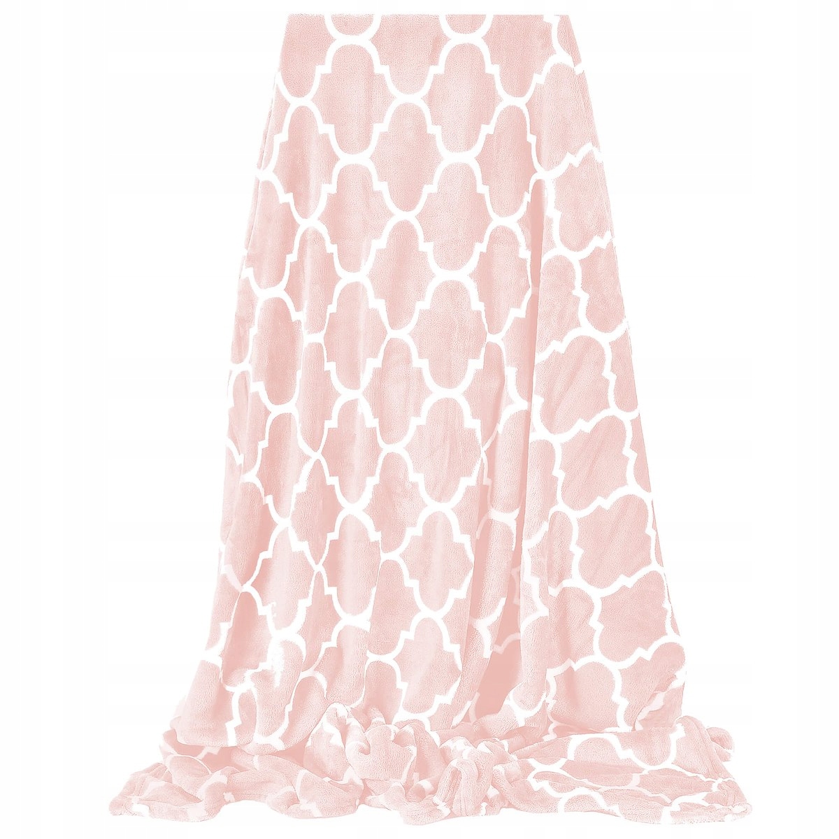 

Koc Pled Narzuta Łózko 200X220CM Wzór Maroko Róż