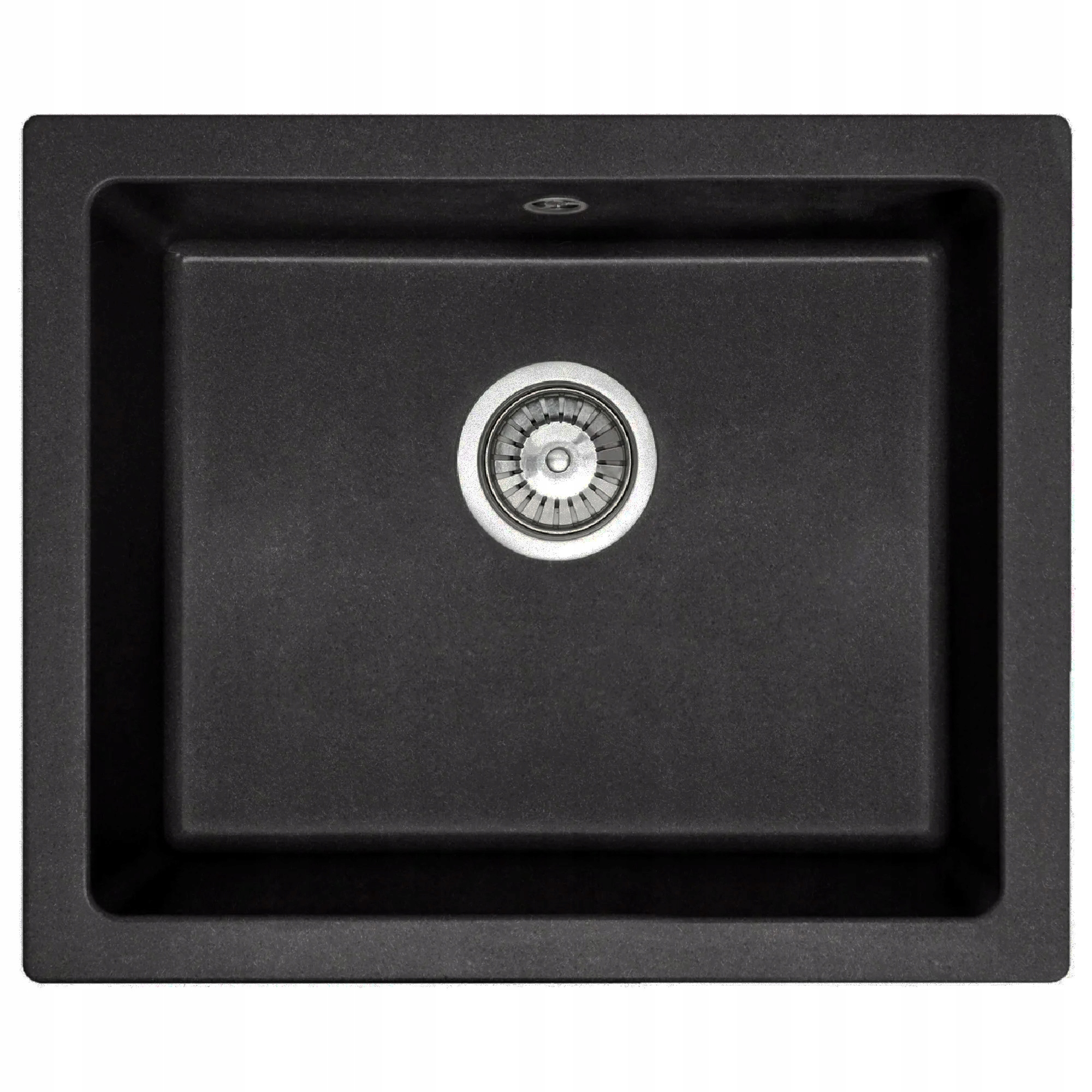 Drez Kuchynský Drez Granit Nels Čierny Metalický Sifón