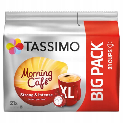 Levně Tassimo Morning Cafe Strong & Intense XL Káva v kapslích (21 ks)