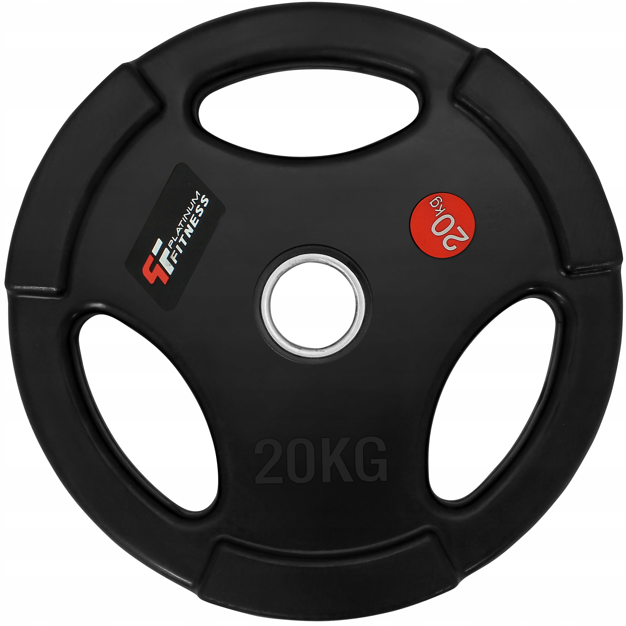 PLATINUM FITNESS ZESTAW OBCIĄŻENIA 80 KG OLIMPIJSKIE OGUMOWANE 50 MM Marka Platinum Fitness