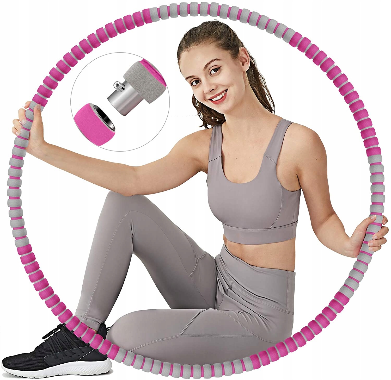 

Tvvaafog hula hop odchudzające piankowe 85cm