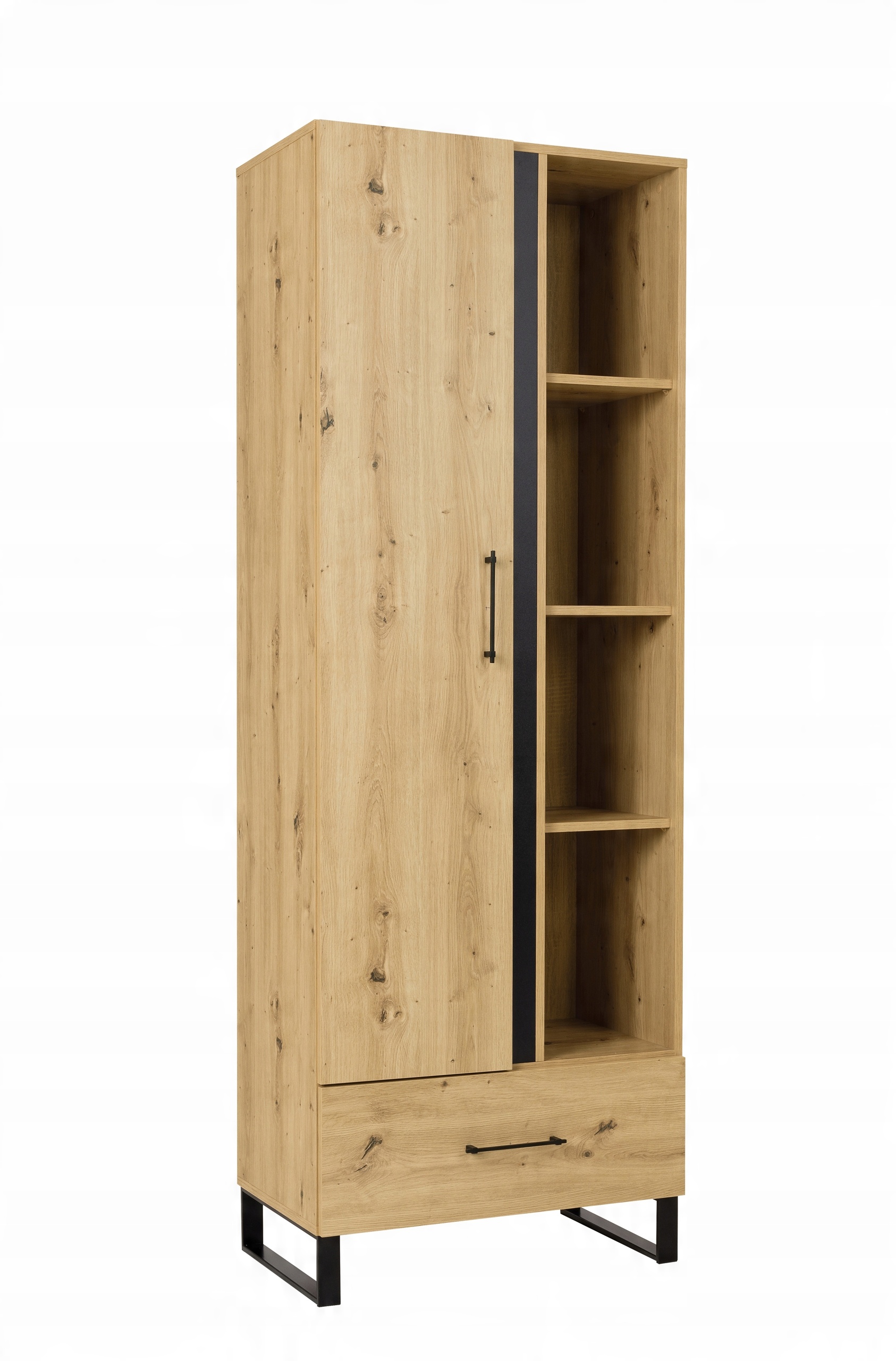 

Regał 70 z szuflada półki na książki ubrania loft