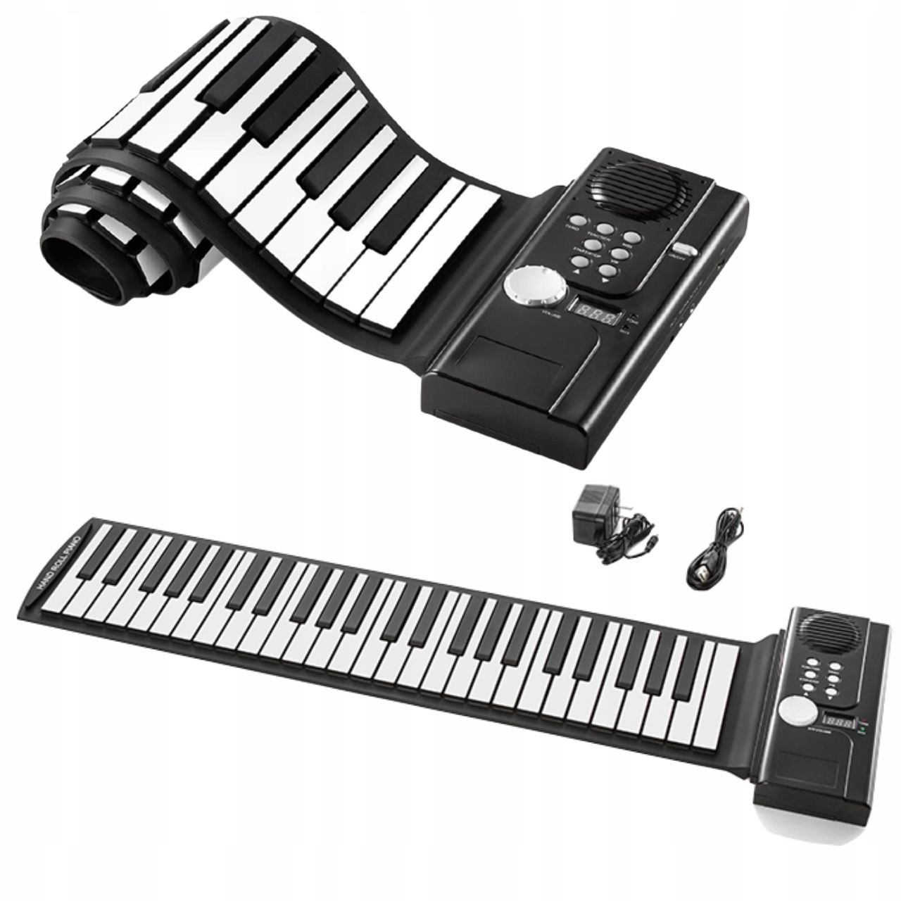 Přenosné silikonové skládací piano Vzdělávací hudební klávesnice Hračka