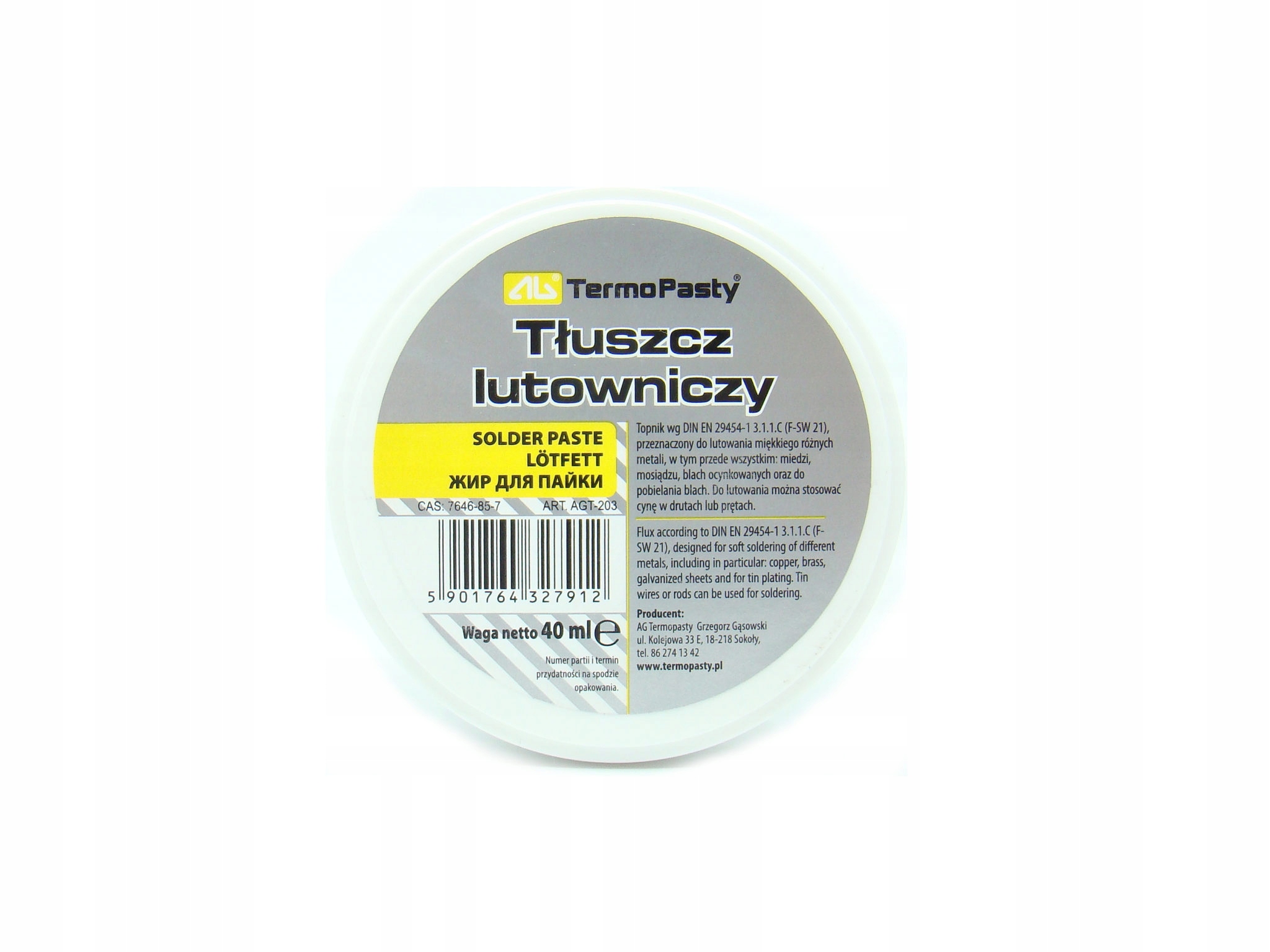 

Tłuszcz lutowniczy 40 ml